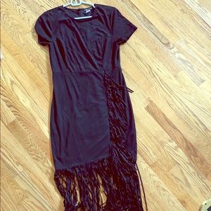 Venus Black Fringe Dress